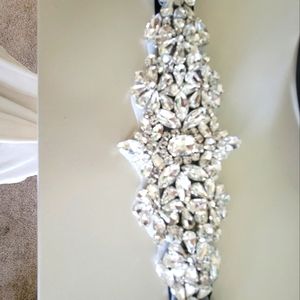 Blingy crystal belt for wedding or prom dress.